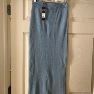 New ribbed maxi skirt/ stretchy